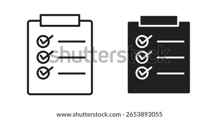 Requirements icon vector illustration on a transparent background.