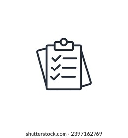 icono de requisitos. vector.Curso editable.Signo de estilo lineal para uso de diseño web,logotipo.Ilustración de símbolo.