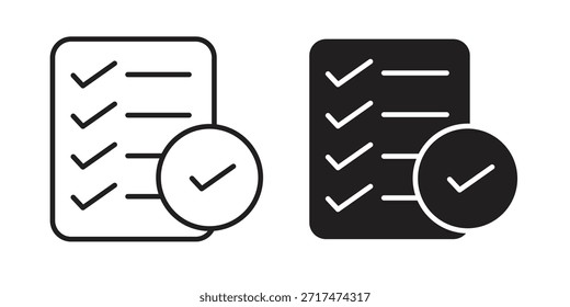 Anforderungssymbole. Pixel perfekt. Vektorkontursymbol. Flaches Logo-Konzept.