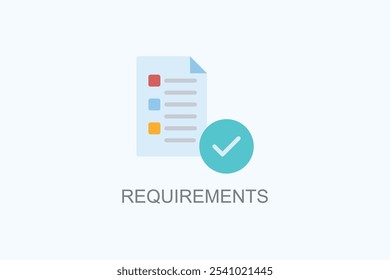 Requirements Vector Or Logo Sign Symbol Illustration