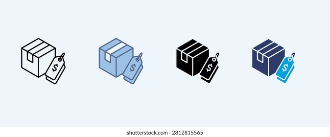 Resale Multiple Icon Set Illustration Vector
