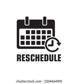 Reschedule Icon , Agenda Icon Vector