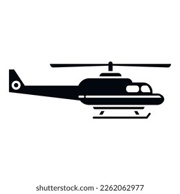 Rescue aircraft icon simple vector. Sea transport. Aerial guard