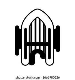 rescue boat on white background vector illustration design