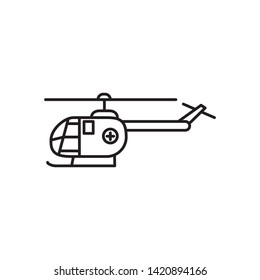 rescue chopper icon, logo template