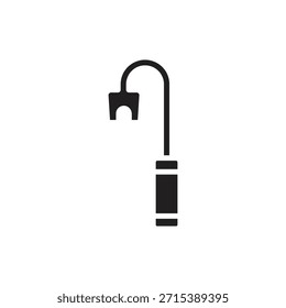 Rescue Crowbar Filled Icon Vector Illustration
