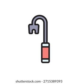 Ilustración vectorial de icono de palanca de rescate
