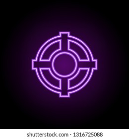 rescue disk outline icon. Elements of Security in neon style icons. Simple icon for websites, web design, mobile app, info graphics