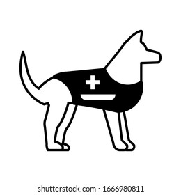 rescue dog on white background vector illustration design