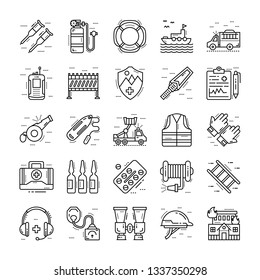 Rescue Emergency Line Vectors Pack 