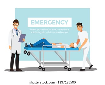 rescue emergency ,Vector illustration cartoon character.