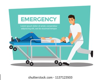 rescue emergency ,Vector illustration cartoon character.