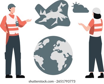 Rescue employees are consulting on disaster prevention, ensuring safety through expert advice and proactive measures to mitigate risks and protect communities.