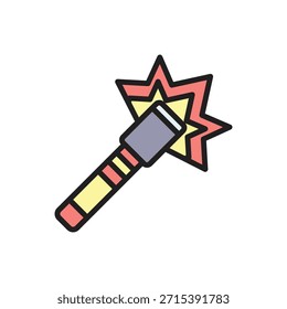 Rescue Flare Icon Vektorgrafik