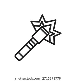 Rescue Flare Gliederungssymbol, Vektorgrafik