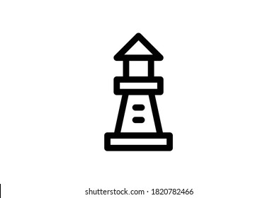 Rescue Flat Icon - Lighthouse