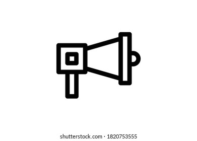 Flat-Symbol für Rettung - Megaphon