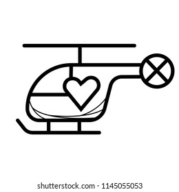 rescue helicopter icon
