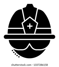 Rescue helmet also known as headgear icon 