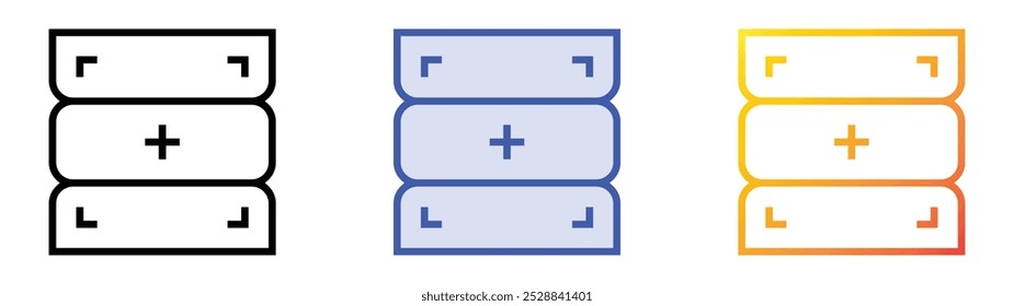 rescue icon. Linear, Blue Fill and Gradient Style Design Isolated On White Background
