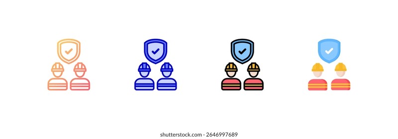 Rescue Icon set multiple style collection