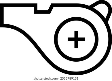rescue icon. Thin linear style design isolated on white background