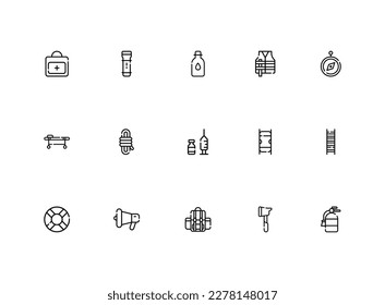 Rescue icons. Rescue icon set. Vector illustration.