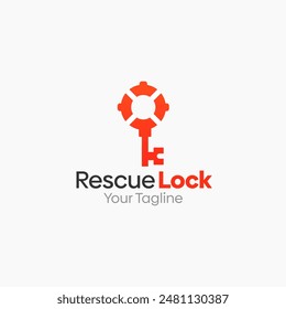 Rescue Lock Logo Vector Template Design. Good for Business, Start up, Agency, and Organization