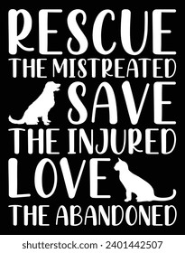 Rescue the mistreated save the injured love - EPS file for cutting machine. You can edit and print this vector art with EPS editor.