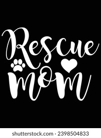 Rescue mom - EPS file for cutting machine. You can edit and print this vector art with EPS editor.