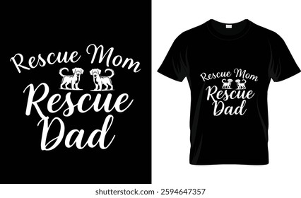 Rescue mom rescume dod t shirt design vector design