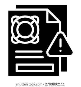 Rescue Notice Icon Element For Design