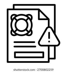 Elemento De Ícone De Aviso De Emergência Para Design