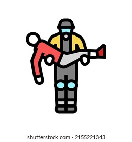 rescue operation color icon vector. rescue operation sign. isolated symbol illustration