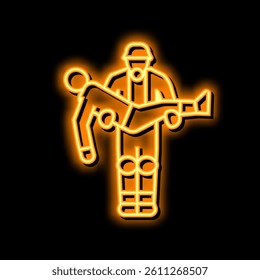 rescue operation neon light sign vector. rescue operation illustration
