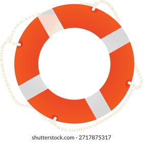 Rescue safety ring. vector illustration