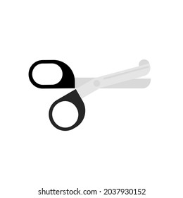 A rescue scissors cartoon on white background.