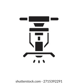 Ilustración vectorial de icono de rociador de rescate lleno