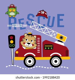 Rescue Squad Funny Animal Cartoon