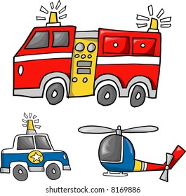 Rescue Team Vector Illustration