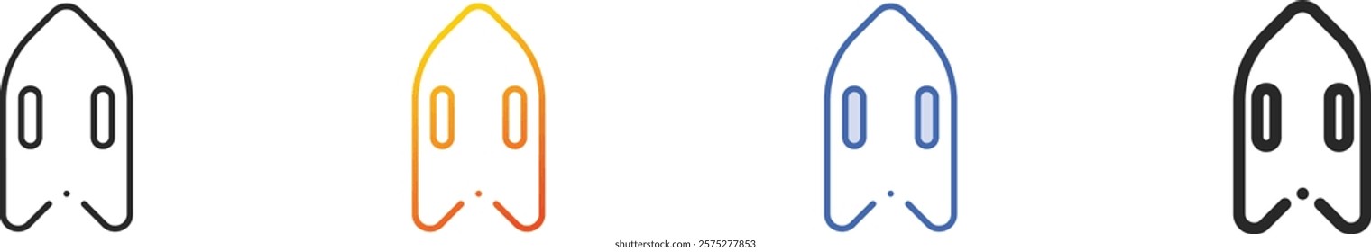 rescue tube icon.Thin Linear, Gradient, Blue Stroke and bold Style Design Isolated On White Background
