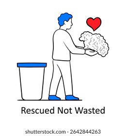  Resgatado Não Desperdiçado - Pessoa Manuseando Materiais Representando Reutilização e Sustentabilidade