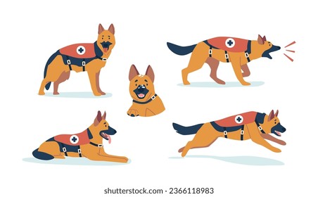 Rescuer Dog Is A Compassionate, Four-legged Hero, Saving Lives Through Love And Loyalty. They Provide Hope