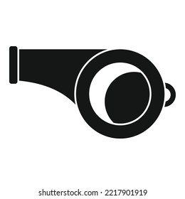 Rescuer Whistle Icon Simple Vector. Flood Hurricane. Fire Victim