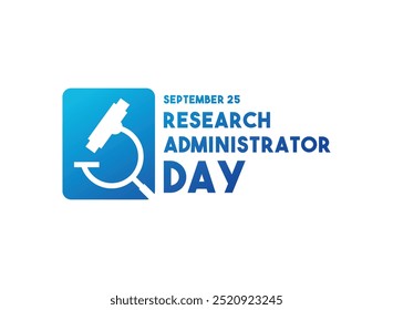 Research Administrators Day. September 25. Gradient colors. Eps 10.