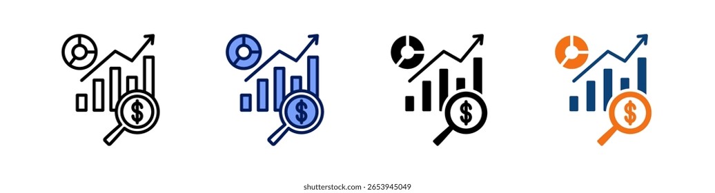 Forschung All In One Icon Multi Styles Vektor Set