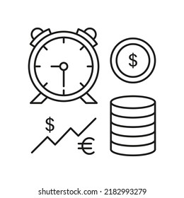 Research, analytics concept line icon. Simple element illustration. Research, analytics concept outline symbol design from business set. Can be used for web and mobile on white background