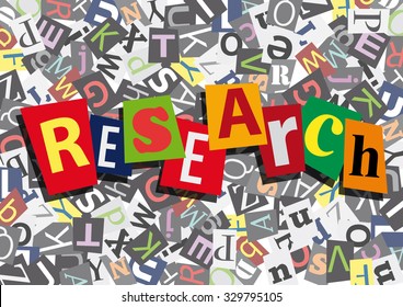 research, anonymous message in flat design