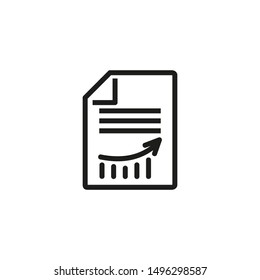 Research article line icon. Publication, science journal, diagram. Research concept. Vector illustration can be used for topics like medicine, studies, science
