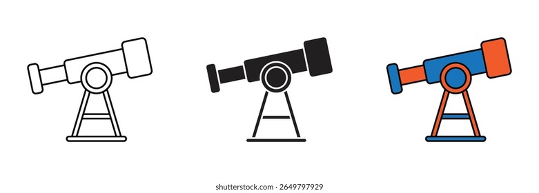 Research binoculars icon design with white background. Research binoculars icon vector